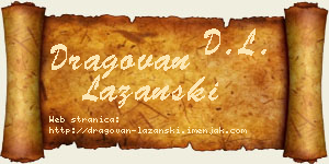 Dragovan Lazanski vizit kartica